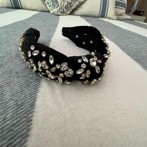 Lele Sadoughi headband - black with crystals